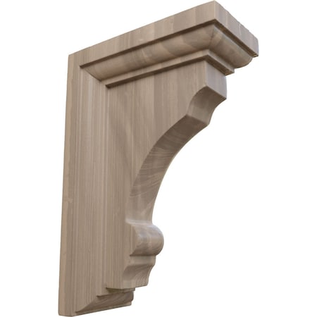 Ekena Millwork 2 1/2"W x 4"D x 6"H Small Thompson Wood Bracket, Walnut BKTW02X04X06TMWA